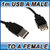 1M USB EXTENSION CABLE 2.0 STANDARD TYPE A MALE TO TYPE A FEMALE CORD LEAD