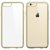 Transparent back cover with golden bumper for  iphone 6 and iphone 6s
