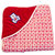 MyNewBorn -Lovable Combo Shearing Velvet Red  Peach Hooded Baby Blanket