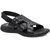 Red Chief Black Men Casual Leather Velcro Sandal (RC3466 001)