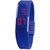 Jelly Slim Men Women Unisex Blue LED Digital Casual Bracelet Band Led Watch by missAA