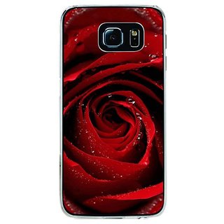 Fuson Designer Phone Back Case Cover Samsung Galaxy S6 Edge+ ( Bright Red Rose )