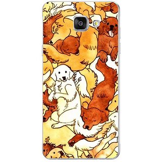 Fuson Designer Phone Back Case Cover Samsung Galaxy On7 Pro ( The Puppy Family )