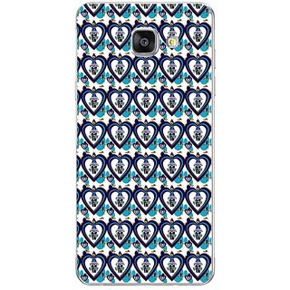 Fuson Designer Phone Back Case Cover Samsung Galaxy On7 Pro ( Cute Heart Shaped Horizontal Pattern )