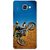 Fuson Designer Phone Back Case Cover Samsung Galaxy On7 Pro ( Biker Performing Stunts )