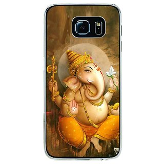 Fuson Designer Phone Back Case Cover Samsung Galaxy S6 ( Calm Looking Lord Ganesha )