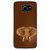 Fuson Designer Phone Back Case Cover Samsung Galaxy S6 ( The Face Of An Elephant )