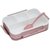 6th Dimensions Innovative And Durable 1000ml Dark Pink Grid Lunch Box With 4 in 1 Slots