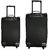 Timus Morocco Plus 55  65 Cm Black Wheel Duffle Luggage Trolley Bag (Pack Of 2)