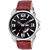 MARCO DAY AND DATE 2015-BLACK-RED MEN'S WATCH