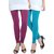Ladies Cotton Leggings Pack of 2 (Blue  Voilet)  ,Girls Chudithar Pants(TH-GTR8799)