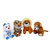 Set of 4 Animal Soft Toys ( Small Teddy, Baby Lion, Baby Tiger, Small Monkey)