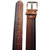 National Leathers Tan Black Antic Casual Belt For Men's