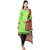 Florence Green Chanderi Cotton Embroidered Dress Material (SB-3331) (Unstitched)