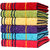 AKIN Premium MultiColor Cotton 550 GSM Hand Towels Set Of 6 (Length - 24, Width - 16)
