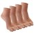 Tahiro Beige Cotton Thumb Ankle Socks - Pack Of 4