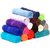 Bpitch Multicolor Plain Face Towels -Set of 12 -(26cmX26cm)