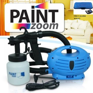                       Paint Zoom Paint Sprayer Painting Machine Compressor Gun + Free 3 Aluma wallet                                              