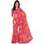 Triveni Multicolor Satin Chiffon Printed Saree With Blouse