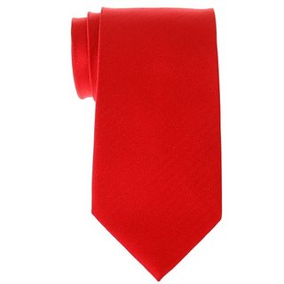 Retreez Men's Micro Herringbone Tie – Red Woven Microfiber, 58" Length, 3.15" Width