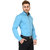 RG Designers Light Blue Solid Slim Fit Formal Shirt