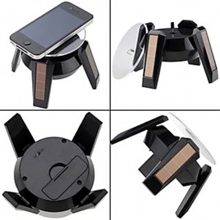 Buy Online | Environment-Friendly Solar Rotating Display Stand (Black ...