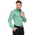 RG Designers Sea Green Solid Slim Fit Formal Shirt