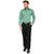 RG Designers Sea Green Solid Slim Fit Formal Shirt