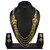 VK Jewels Multi Strings Gold Plated Necklace with Earrings- NKS1130G 
