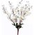 6th Dimensions Artificial Peach Blossom Flower Bunch (9 Stems, White, 45cm)
