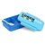 6thdimensions Stylish Lunch Box and Bottle Set With Two Compartment and Spoon Made of Food Grade Plastic For Kids- Blue