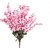 6th Dimensions Artificial Peach Blossom Flower Bunch (9 Stems, Pink, 45cm)