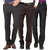Gwalior Men's Multicolor Regular Fit Formal Trousers