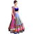 MakeMyFashion Multicolour Banglori Silk Zari work designer semi stitched lehenga choli