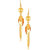 VK Jewels Circular Three Pearl Gold Plated Alloy Drop Earring Set For Women & Girls- ERZ1617G [VKERZ1617G]