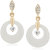 VK Jewels Circle Hole Pearl Gold Plated Alloy Drop Earring Set For Women & Girls- ERZ1653G [VKERZ1653G]
