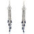 VK Jewels Blue Drop Pearl Rhodium Plated Alloy Drop Earring Set For Women & Girls- ERZ1699R [VKERZ1699R]