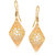 VK Jewels Inverted Cone Single Diamond Gold Plated Alloy Drop Earring Set For Women  Girls- ERZ1541G VKERZ1541G