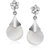 Vk Jewels Diamond Heart Drop Pearl Rhodium Plated Alloy Drop Earring Set Fo by Vkjewelsonline 