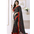 Indian Beauty Grey Georgette Badge Saree With Blouse