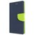 Mobimon Mercury Goospery Fancy Diary Wallet Flip Cover for Samsung Galaxy GRAND I9082 Blue/Green