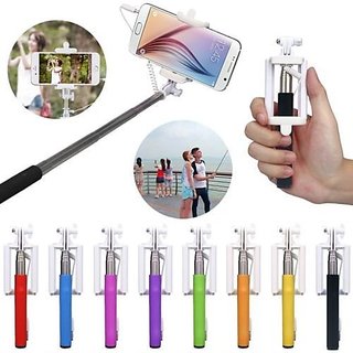 Long Arm Extendable Selfie Stick Aux Monopod for All Smart Phones Android iPhone Samsung,Gionee,Sony,Xolo,Intex Lava