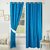 Azaani solid blue polyester door curtains