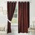 azaani 2 brown polyester solid door curtains