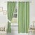 azaani solid polyester green door curtain