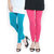 Ladies Cotton Leggings Pack of 2 (Blue and Pink)  ,Girls Chudithar Pants(TH-GTR8797)