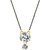 Fashion Frill Non Plated Gold & White Alloy Mangalsutra with Earrings for Women
