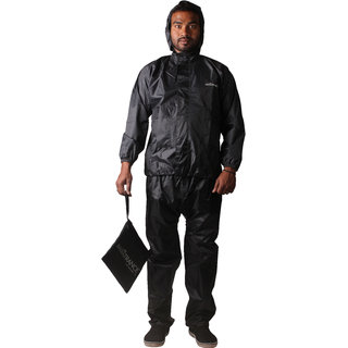 Mototrance Strombreaker Washable Rain Suit With Carry Bag Raincoat (Size-L)  Set of 2