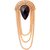 Savvy Gold Shining Brass Drop Earring