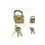 EZZIDEALS  50mm  25mm multipurpose Top security copper lock (set of 2)